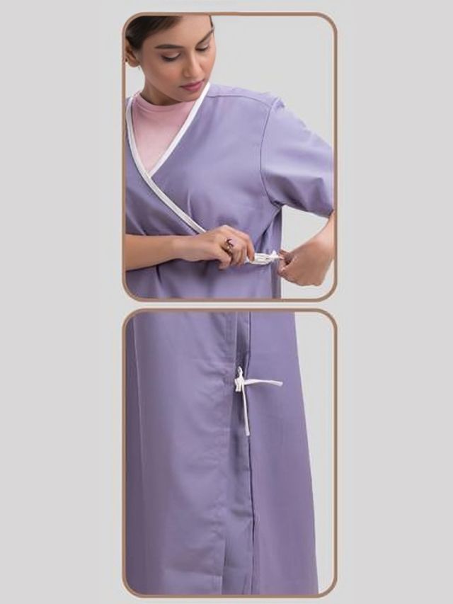 Side Wrap Medical Gown